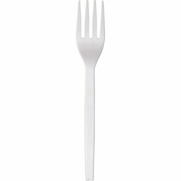 Wna-Comet Forks, Plant Starch, 7inL, Natural White, 50PK WNAEPS002